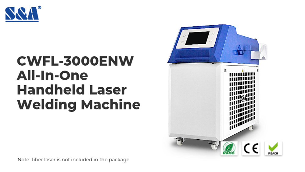 All In One Design Handheld Laser Chiller CWFL 3000ENW For 3000W