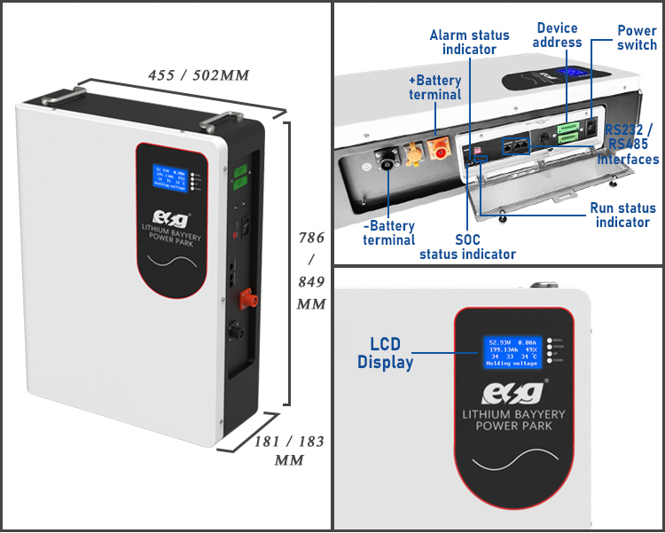 Esg 51 2V 200ah ทเกบแบตเตอรพลงงานแสงอาทตย ESG