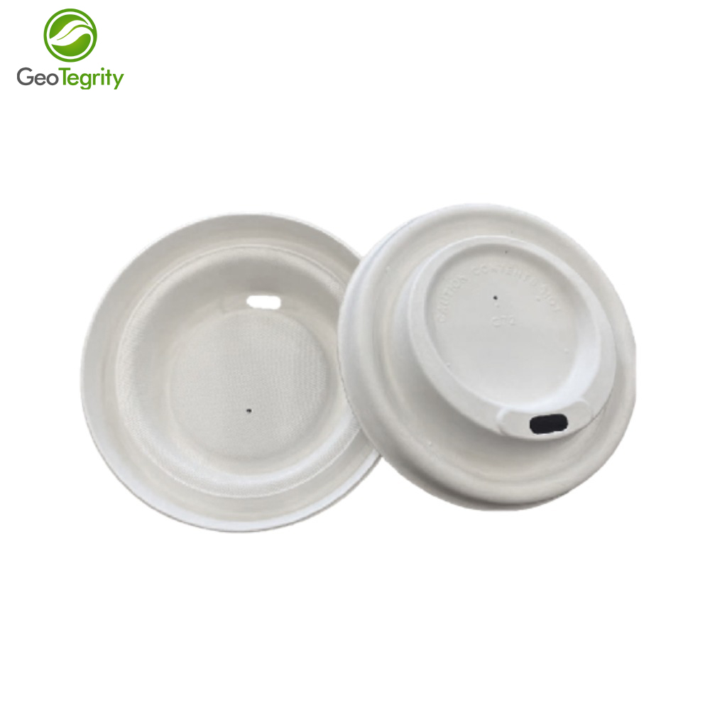 GeoTegrity 90mm Biodegradate Compostable Sugarcane Bagasse Pulp Lid