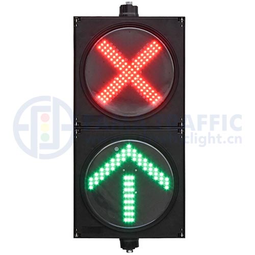 300mm Two Units Red Cross Green Arrow Signal Light