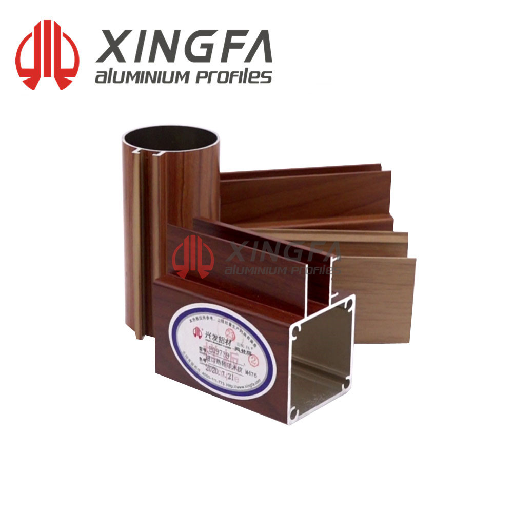 Xingfa Aluminium Frame Wooden Door Xingfa Aluminium