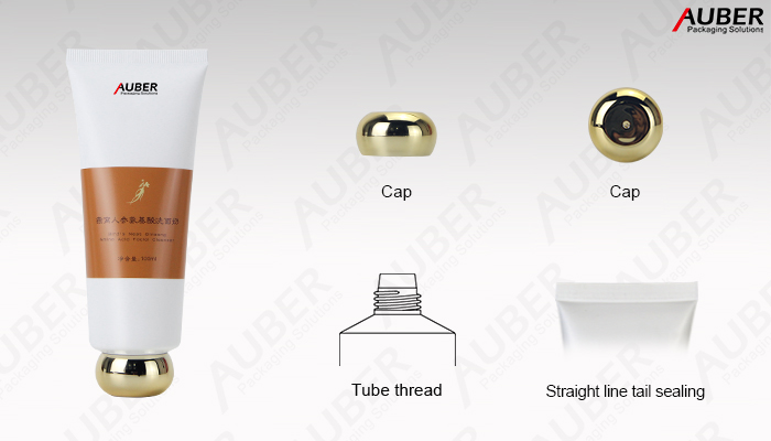 Auber Packaging D40mm Cleanser Cream Cosmetic Plastic Tube Auber