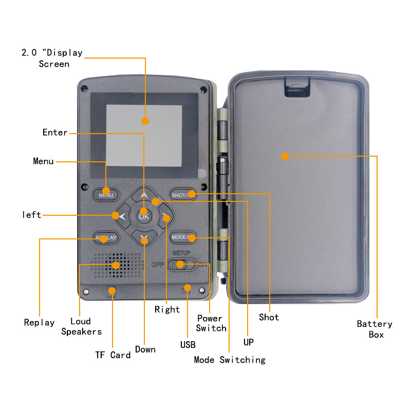 PR1000 Hunting Camera with 2.0 inch Screen HUNTERCAM