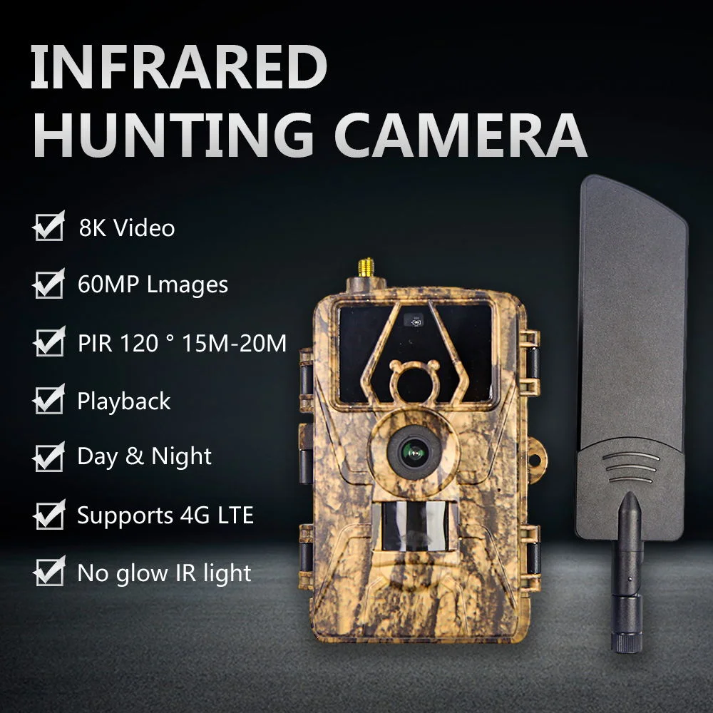 PR801 Hunting Trail Camera 8K in 3 version: 4G/Wifi/Regual