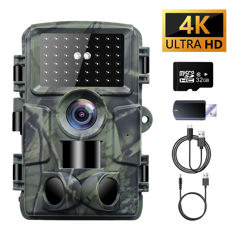 HunterCam PR4000 4K WiFi APP Wildlife Trail Camera with GPS for Hunting