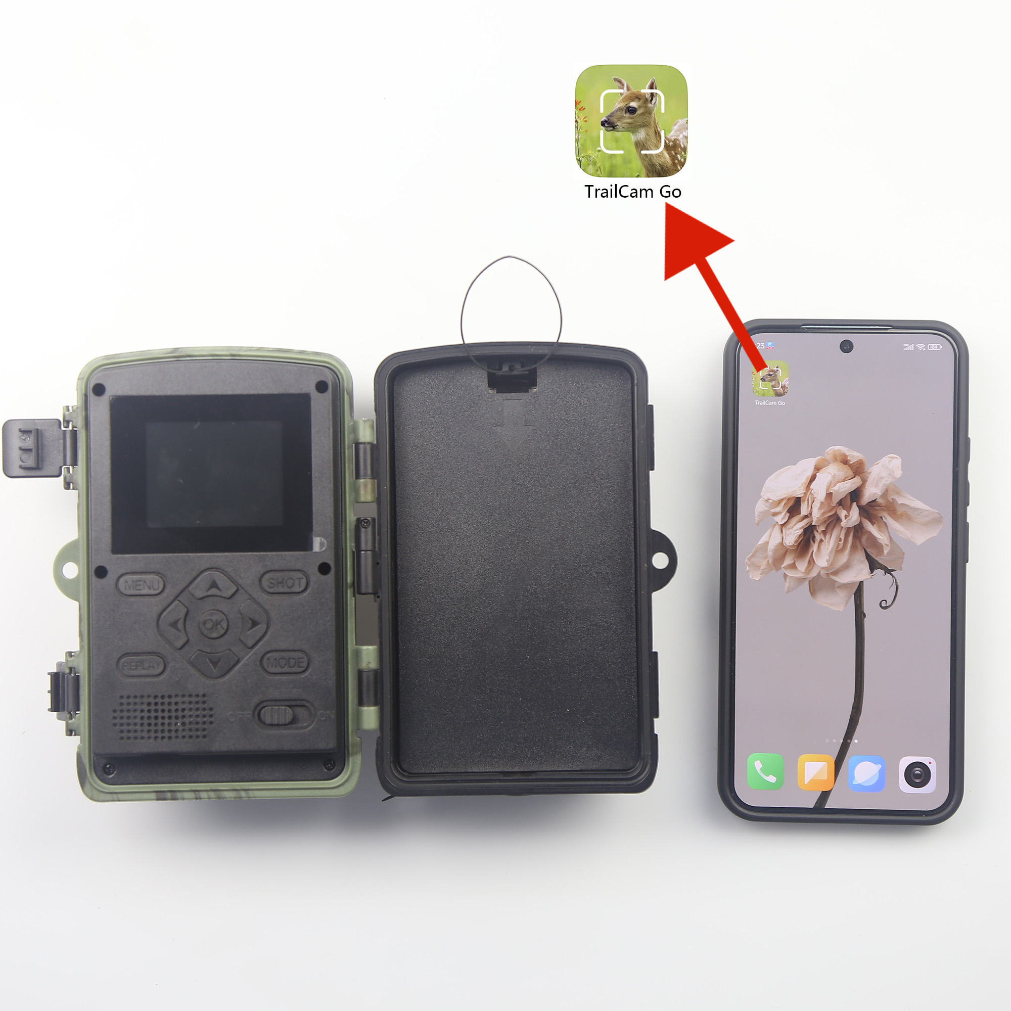 HunterCam PR801W WiFi 8K Hunting Trail Camera Trap 60MP Support