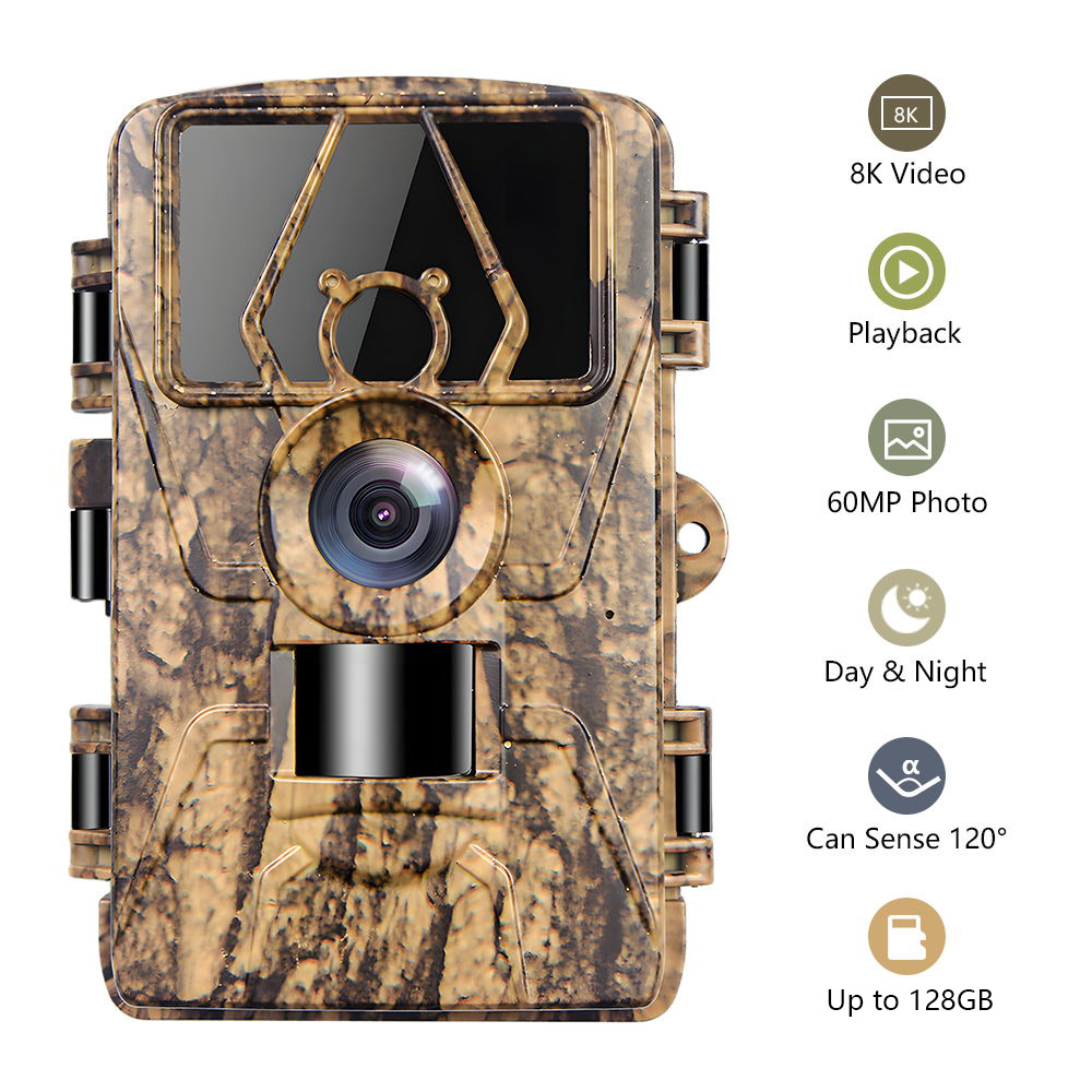 HunterCam PR801 8K Wildlife Infrared Trail Game Camera with FCC/CE/ROHS ...