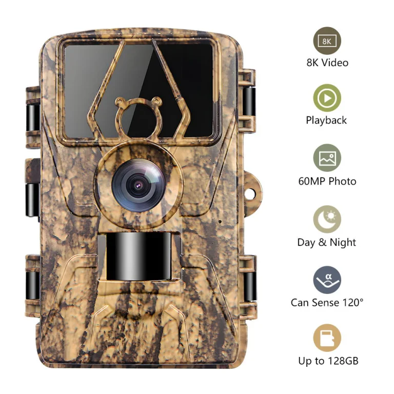 BolyGuard Fotocamera Notturna HD 4K 37MP Fotocamera Caccia Infrarossi Visione Notturna per Foto a Colori e Video Notte (SG520-Plus