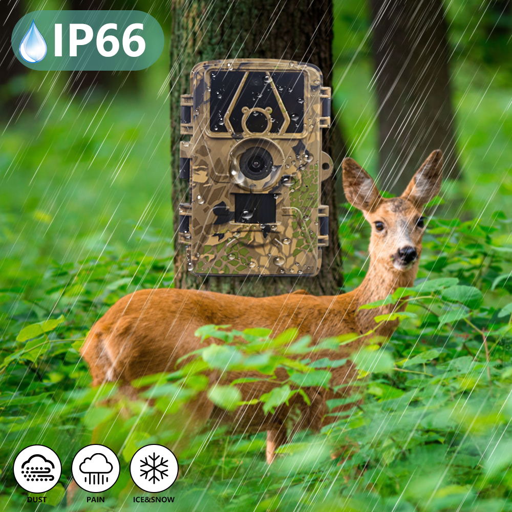 HunterCam PR801W WiFi 8K Hunting Trail Camera Trap 60MP Support