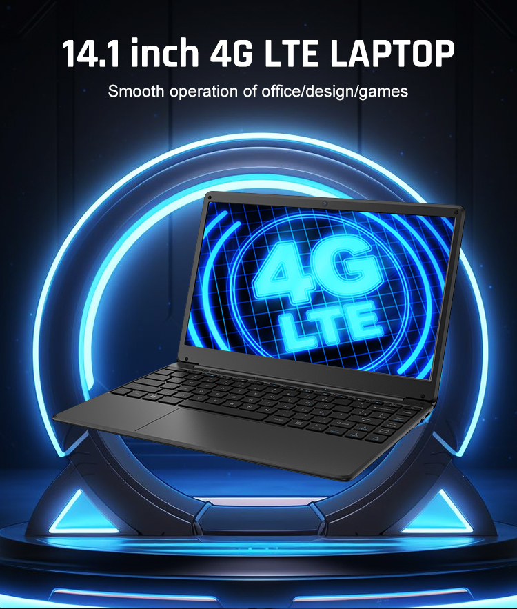 Business lightweight 4g pc Laptop 14.1 Inch Wins linux os 4G Lte Online ...