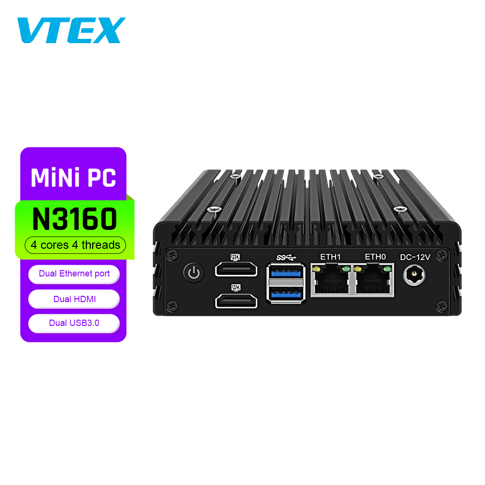 Cheap Mini Pc N100 12Gb Win Dows Barebone Dual Lan Desktop Display ...
