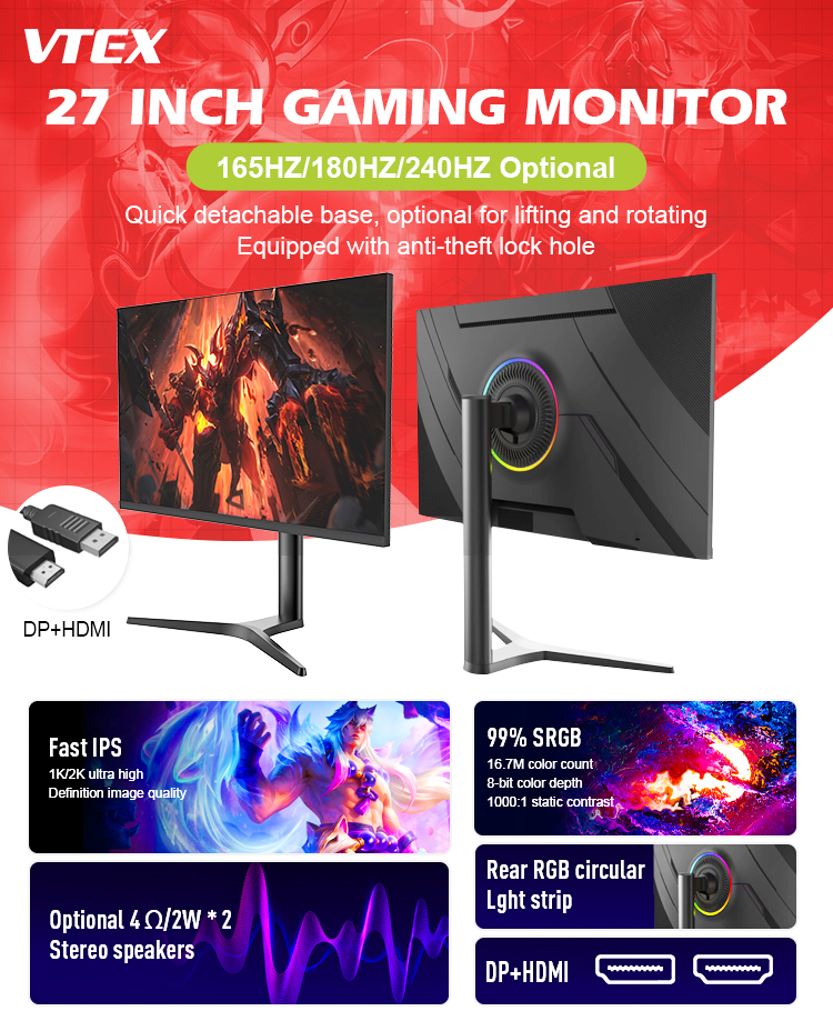 Vtex 27-inch gaming monitor - the ultimate companion for immersive ...