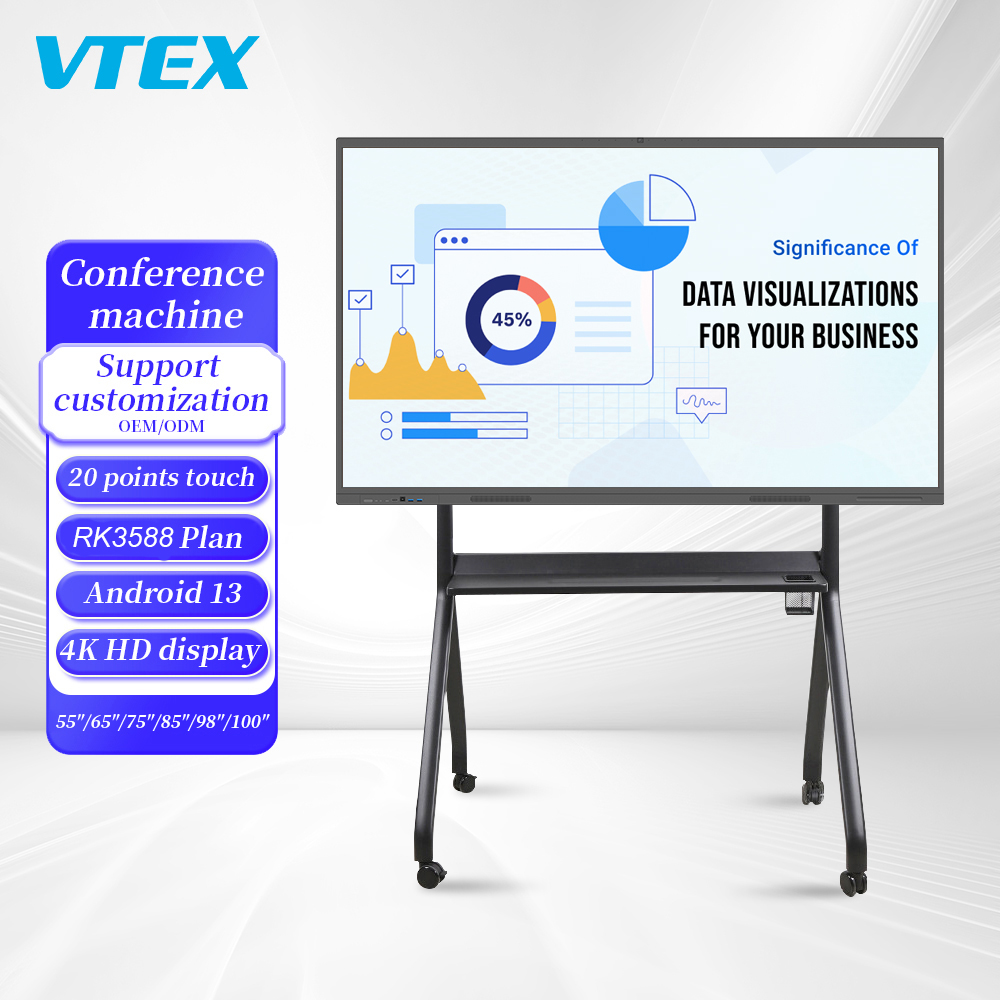 98 Inch Smart Blackboard Touch Screen 4K Interactive Display Android ...