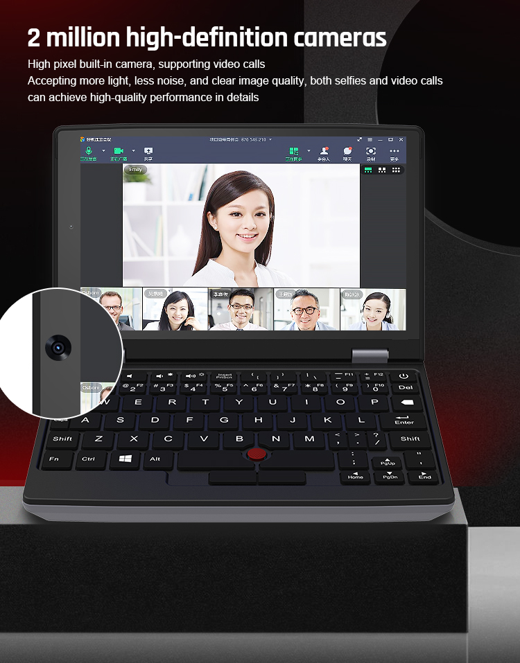 Vtex Portable 7 Inch Win10 Laptop Computadora Touch Screen Pocket ...