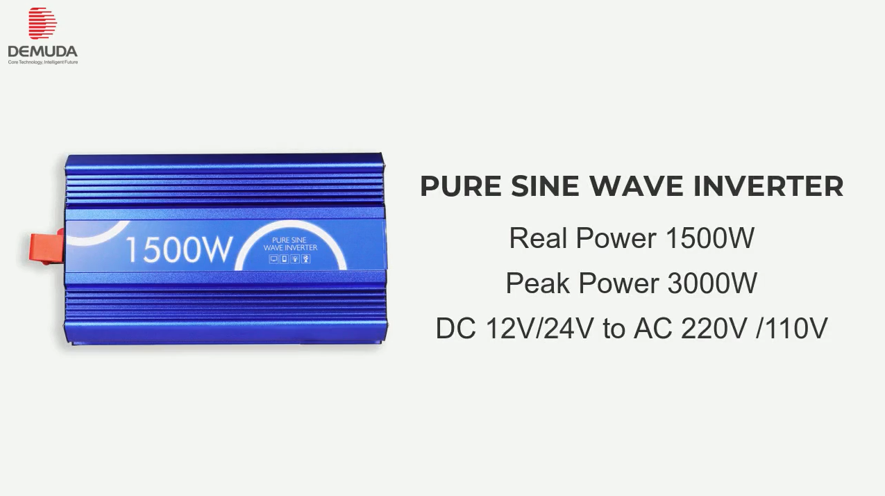 Dc 12v 24v To Ac 110v 220v Power Inverter 1500 Watt Pure Sine Wave Inverter 5237