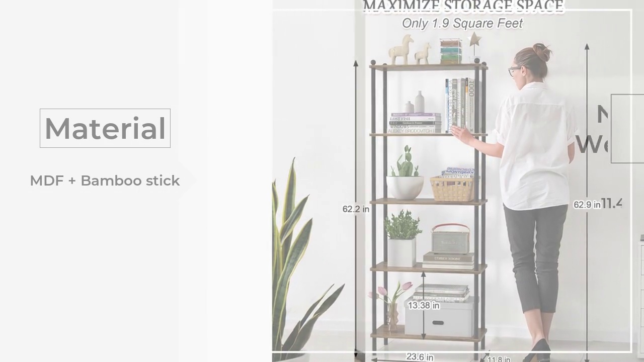 Material.MDF + Bamboo stick.