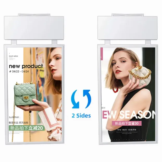 43/49/55/65 inch TE-2 double-side inner window display digital advertising display