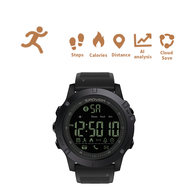 Bluetooth Military Smart watches Waterproof Outdoor watches SPOVAN PR1-1 useful