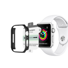 Best HD Flexible Hydrogel Screen Protector + Shock Resistant Watch Case for Apple Watch
