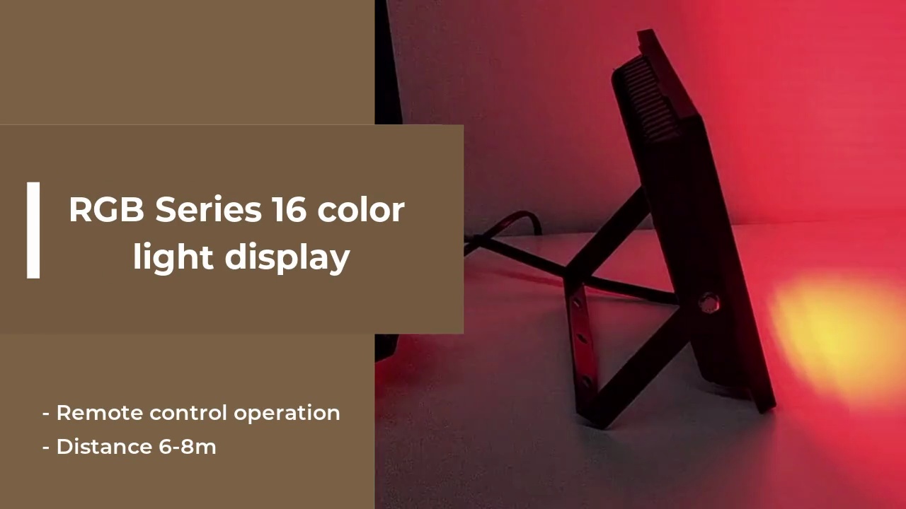 RGB Series 16 color .light display.- Remote control operation.- Distance 6-8m.