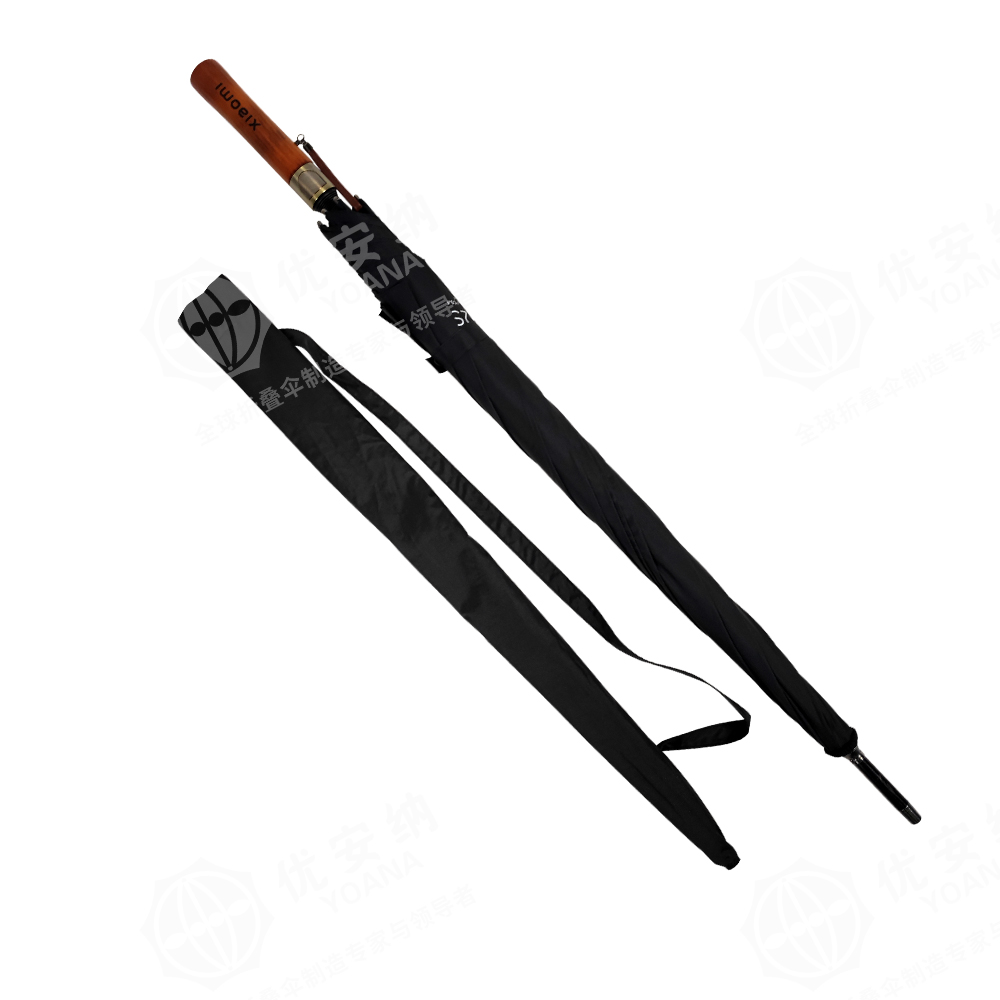 Yoana Custom wholesale straight auto open golf umbrella wooden handle