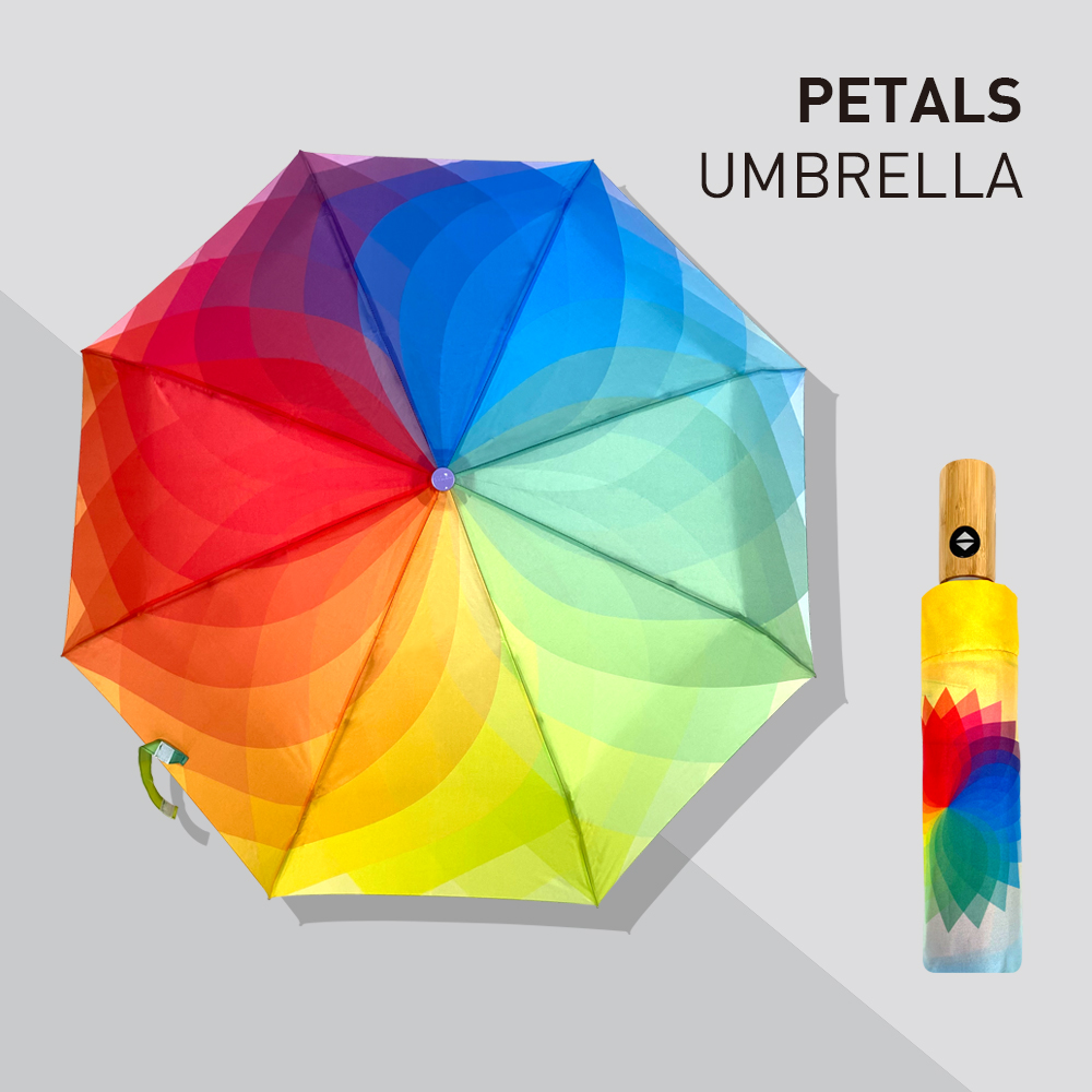 Yoana Wholesale custom Three fold petal folding umbrella 23”X 8k