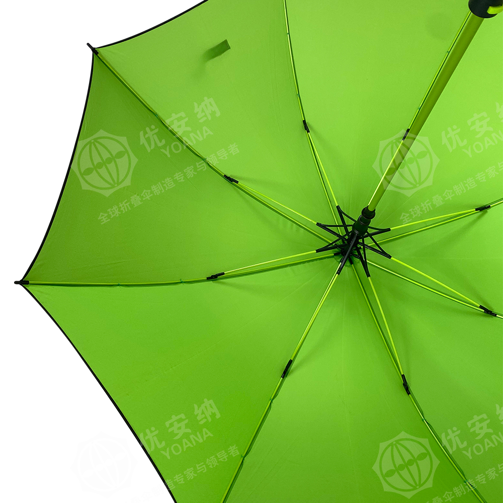 Yoana straight auto open matching color fiberglass golf umbrella 29”*8K*14mm