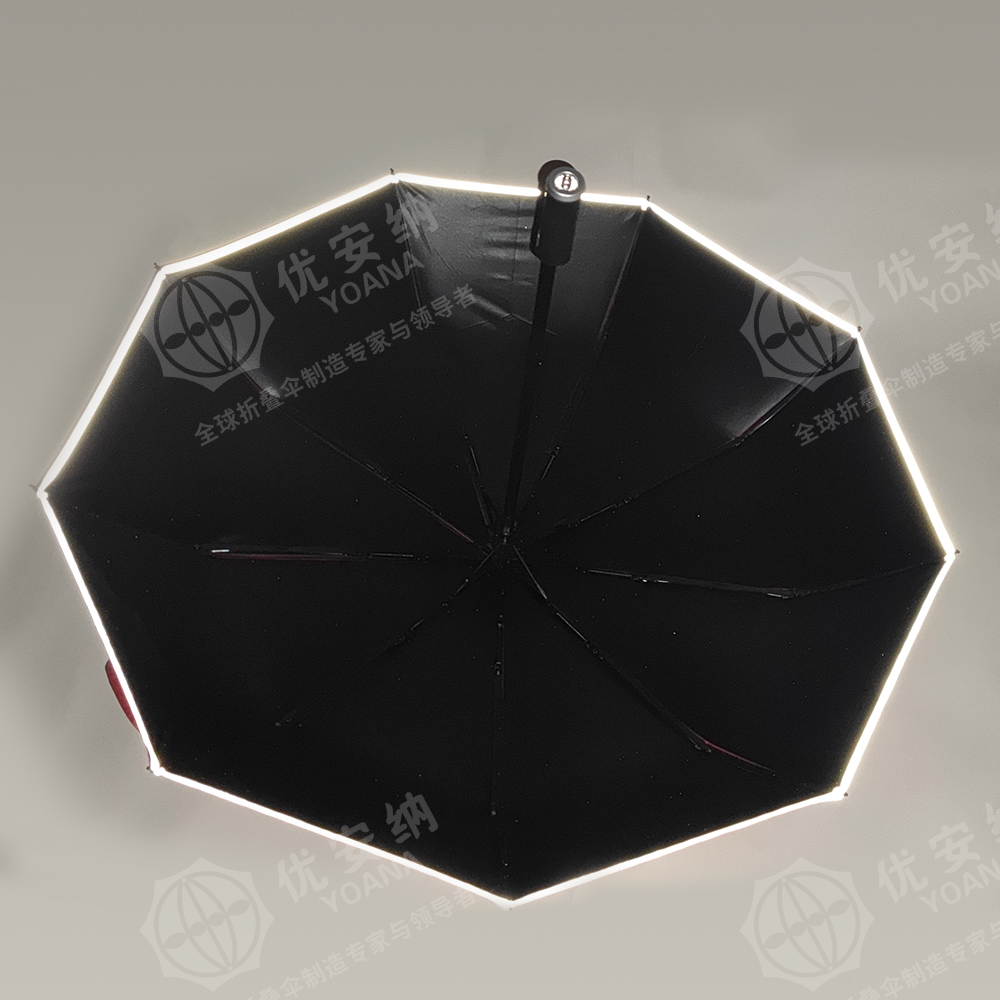 Yoana LED Light Umbrella Wholesale 22”*9K 3 fold compact automatic