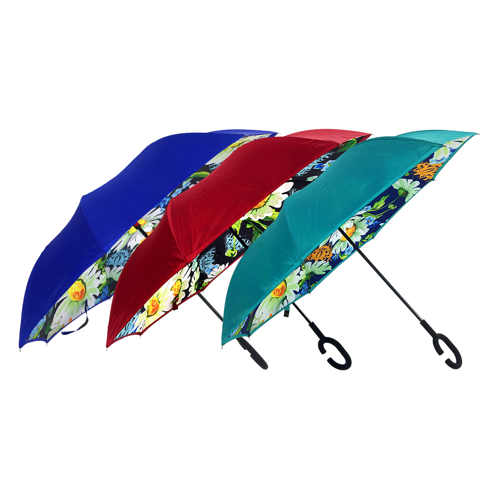 Yoana 585x8k Straight Manual Open Reverse Stick Umbrella