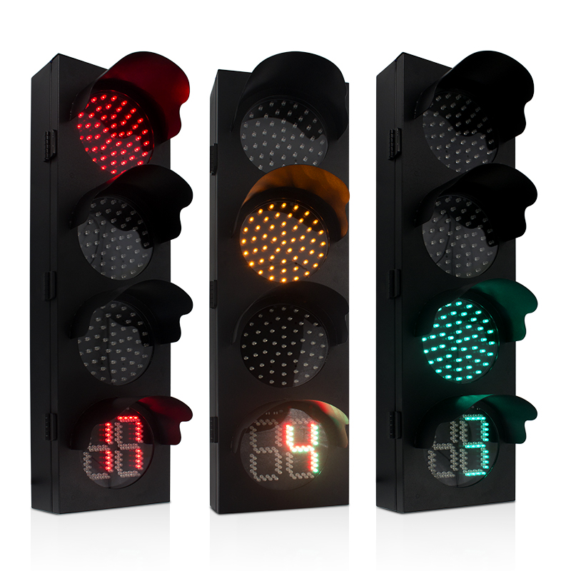直径135mm红黄绿球红绿倒计时带透明透镜LED交通灯| BBM Traffic
