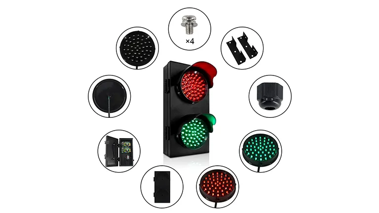 JTD03 5pcs Model Railway 2-Light Block Signal Green/Red HO Gauge 6cm - Foto 8