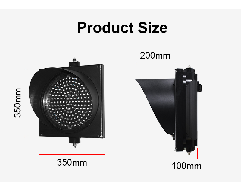 フレネルレンズを備えた最高の直径 300mm (12 インチ) 緑色 LED 信号機