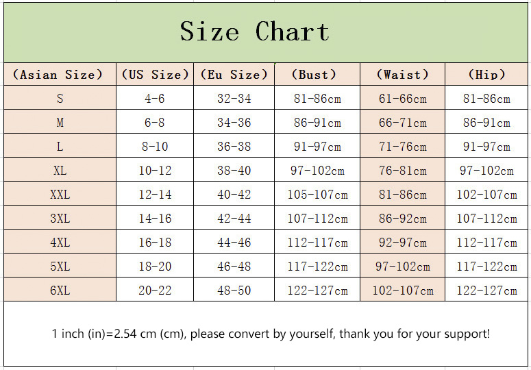 full body shapewear size chart