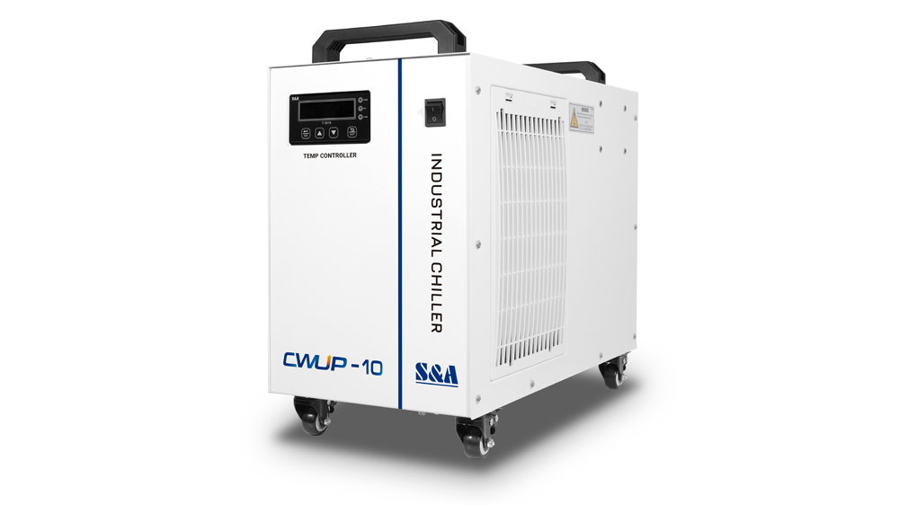 Small Industrial Chiller CWUP-10 for Ultrafast Laser UV Laser ±0.1°C High Control Precision