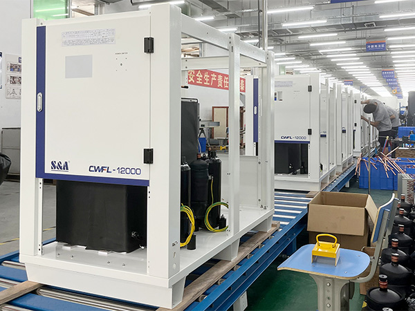 S&A industrial water chiller product line