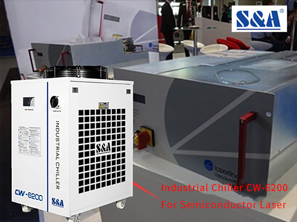 S&A industrial chiller CW-6200 for cooling laserline diode laser machine