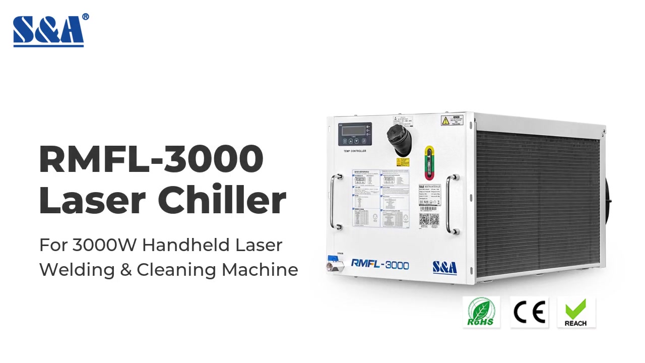 Rack Mount Water Chiller Unit RMFL3000 for 3000W Handheld Laser