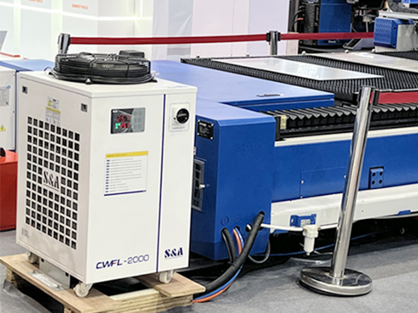 TEYU S&A Laser Chiller CWFL-2000 for Sheet Metal Fiber Laser Cutter