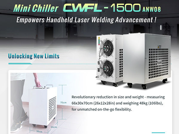 TEYU Mini Handheld Laser Welding Chiller CWFL-1500ANW08