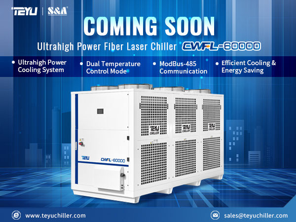 Ultrahigh Power Fiber Laser Chiller CWFL-60000 for 60kW Fiber Laser Cutting Machine