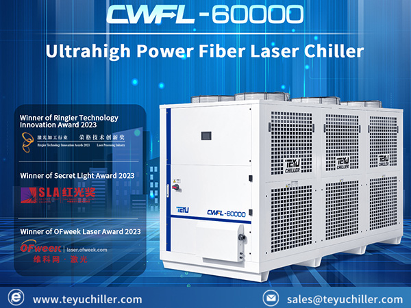 TEYU S&A Industrial Laser Chiller CWFL-60000 for 60000W Laser Cutting Machines