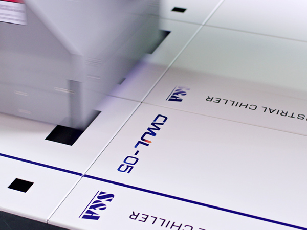 UV Laser Printing Sheet Metal of TEYU S&A Industrial Water Chillers2
