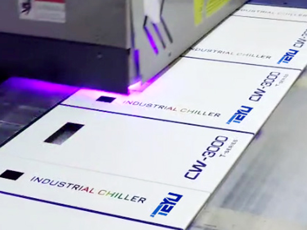 UV Laser Printing Sheet Metal of TEYU S&A Industrial Water Chillers3
