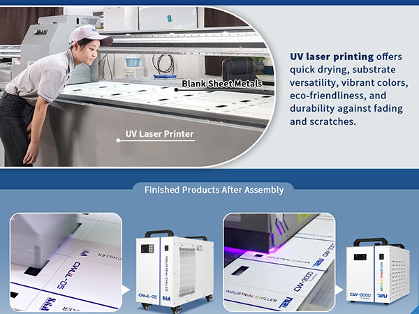 UV Laser Printing Sheet Metal Elevates the Quality of TEYU S&A Industrial Water Chillers