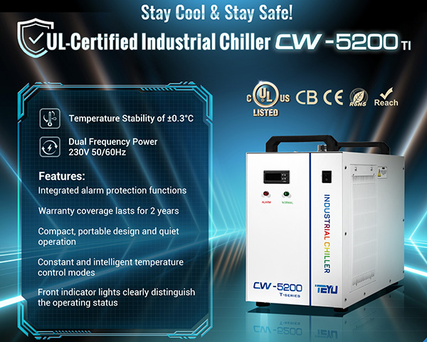 The UL-Certified Industrial Chiller CW-5200TI