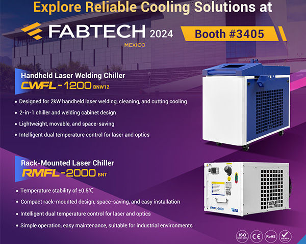 TEYU Chiller Manufacturer will Participate in Fabtech Mexico