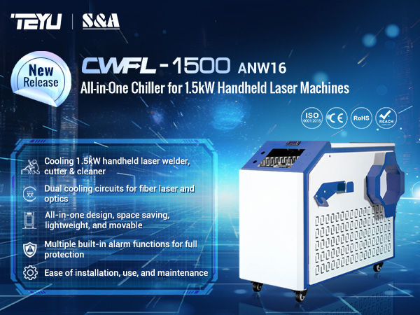 Optimize Your Laser Performance with TEYU Chiller Machine for 1500W Handheld Laser Welder Cleaner