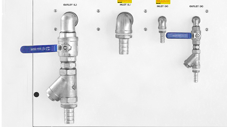 Đầu vào nước kép và đầu ra nước của máy làm lạnh công nghiệp CWFL-20000KT