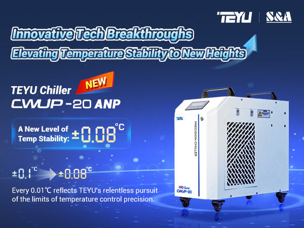 Ultrafast laser chiller CWUP-20ANP with 0.08℃ stability