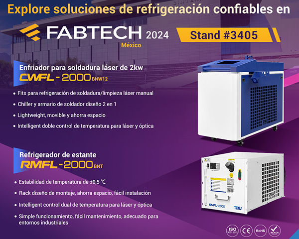 The Showcased TEYU Industrial Chiller at FABTECH Mexico